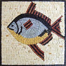 AN416 Colorful fish mosaic