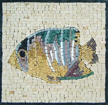 AN417 Colorful fish mosaic