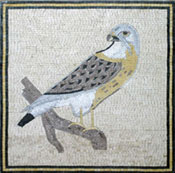 AN43 Eagle on branch elegant mosaic