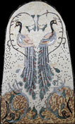 AN47 peacock art mosaic