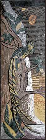 AN55 Bird on tree mosaic