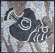 AN59 Fish stone tile mosaic