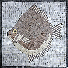 AN61 Big grey fish mosaic