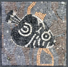 AN66 Fish stone tile mosaic