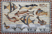 AN82 Underwater life mosaic