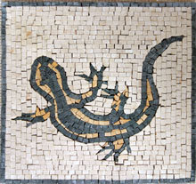 AN90 Black&gold lizard mosaic