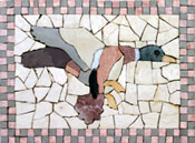 AN94 Duck cut tile art mosaic