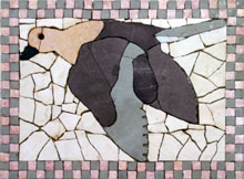 AN95 Flying duck cut tile art mosaic
