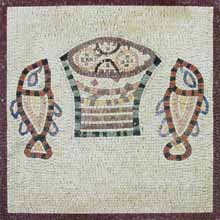 AN494 Fish illustration mosaic