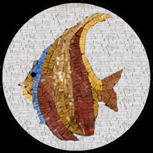 AN496 Beautifully colored fish mosaic
