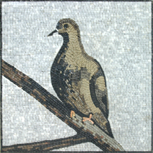 AN532 Pigeon Bird Mosaic