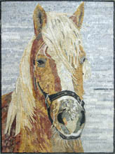 AN626 Horse head mosaic