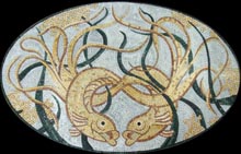 AN643 Fish art mosaic