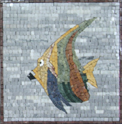 AN706 Colorful fish mosaic