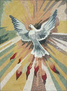 AN749 Dove of peace mosaic