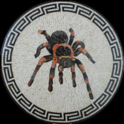 AN832 Circular spider design mosaic