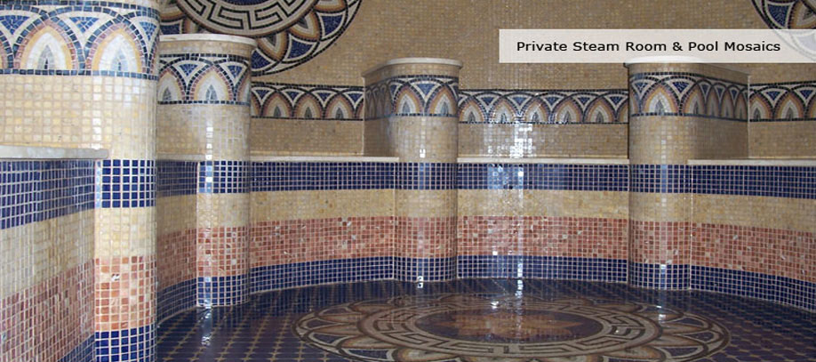 Private Steam Room & Pool Mosaics