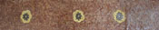 BD179 three flowers on brick stone background mosaic