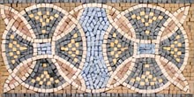 BD215 Beautiful pastel overlapping circles mosaic