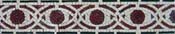 BD223 Brown and white eye design mosaic