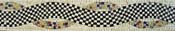 BD234 B&W design border mosaic