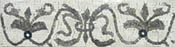 BD239 Grey fleur de lys art mosaic