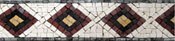 BD27 Losanges deisgn mosaic border