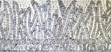 BD43 Grey and white abstract stone art mosaic