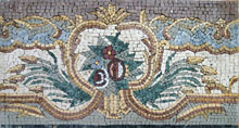 BD79 decorative floral design marble mosaic