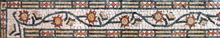 BD96 Colorful floral design mosaic border