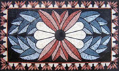 CR111 Colorful floral art design mosaic