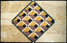 CR112 3D losange art stone mosaic