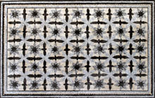 CR115 B&W floral design mosaic