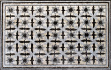 CR115 B&W floral design mosaic