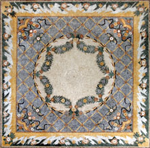 CR120 Multi design floral mosaic carpet