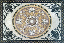 CR121 Decorative floral design mosaic