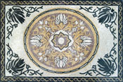 CR121 Decorative floral design mosaic