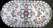 CR130 Colorful floral ovale mosaic