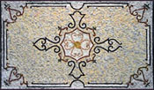 CR139 Refined simple flower geometric design mosaic