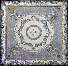 CR14 Multi design floral mosaic carpet