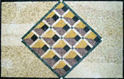 CR140 3D losange art stone mosaic