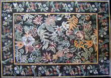CR15 Rich and colorful floral mosaic carpet