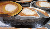 CR157 Abstract art mosaic carpet