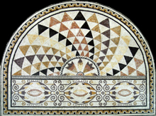 CR199 Light colors beautiful floral art mosaic