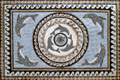 CR200 Dolphin medaillon design with medallion border