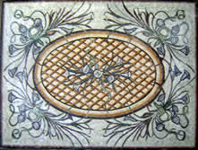 CR27 Marble mosaic art carpet