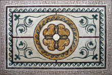 CR34 Central flower design with multi design background mosaic