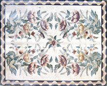 CR68 Elegant floral assortment on white background mosaic