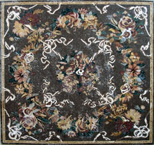 CR84 Floral art mosaic carpet