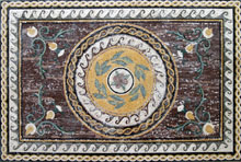CR90 Rustic style floral mosaic carpet